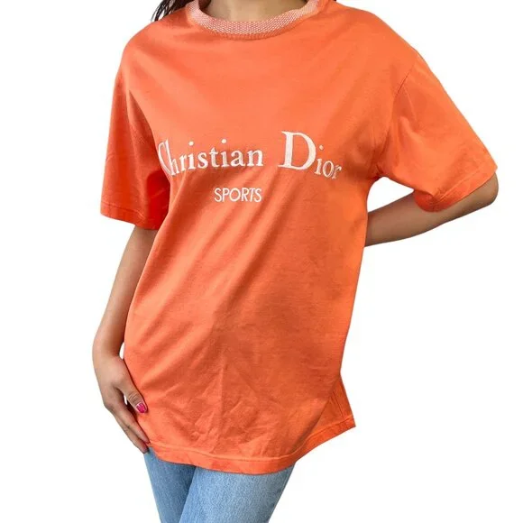 Dior | Tops | Christian Dior Sports Vintage Big Logo Tshirt